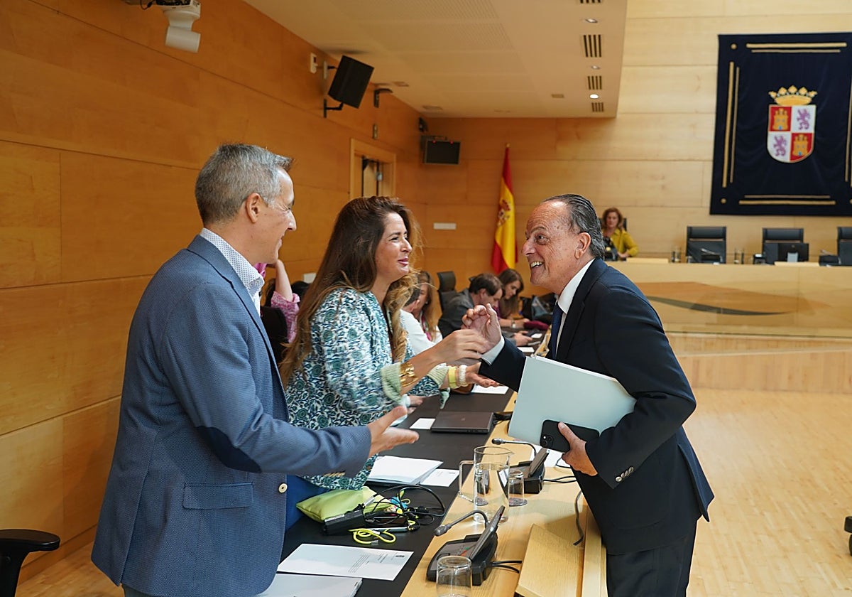 El presidente del Consejo de Cuentas de Castilla y León, Mario Amilivia, comparece ante la Comisión de Economía y Hacienda del Parlamento autonómico