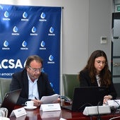El presidente de Emacsa, el edil Daniel García-Ibarrola, durante un reciente consejo