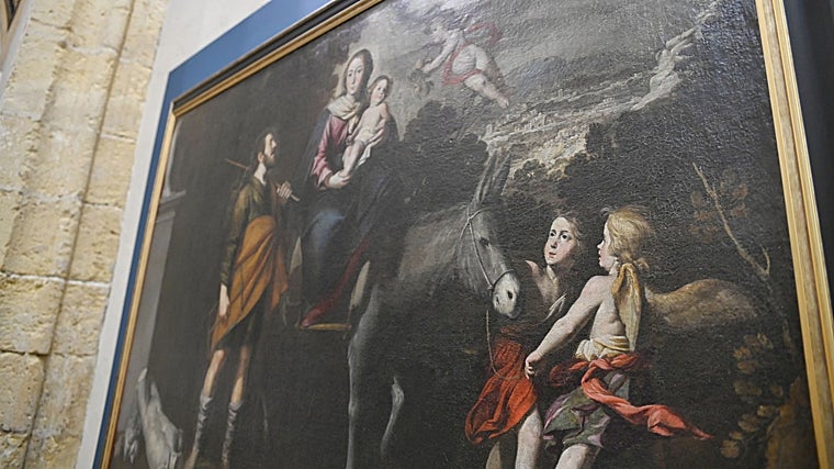 Detalle del cuadro de Antonio del Castillo