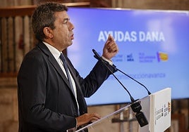 Mazón anuncia nuevas ayudas por 35 millones para las familias afectadas por la dana