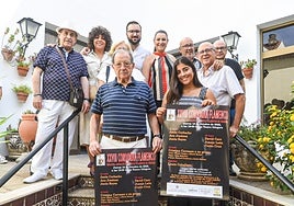 Jesús Corbacho, Ana Jiménez y Jesús Reyes, en el cartel del Cordobán Flamenco