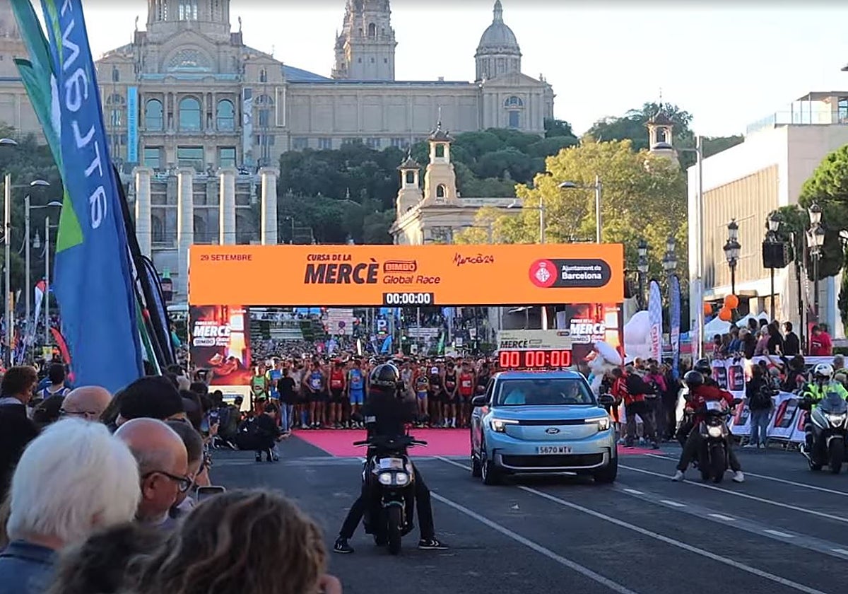 Hasta el año pasado la carrera salía desde Montjuïc