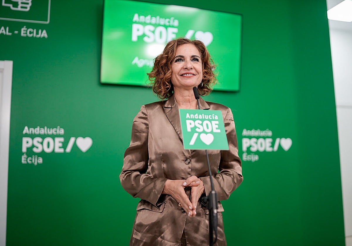 María Jesús Montero, secretaria general del PSOE andaluz y ministra de Hacienda
