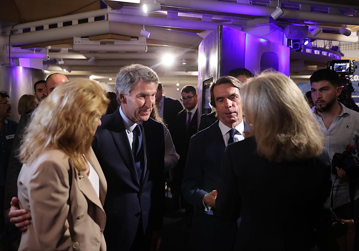 Alberto Núñez Feijóo y José María Aznar