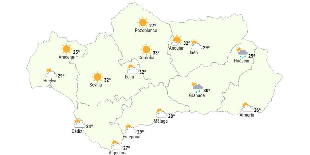 La Aemet avisa sobre el cambio de tiempo en Andalucía: zonas donde lloverá y más bajarán las temperaturas