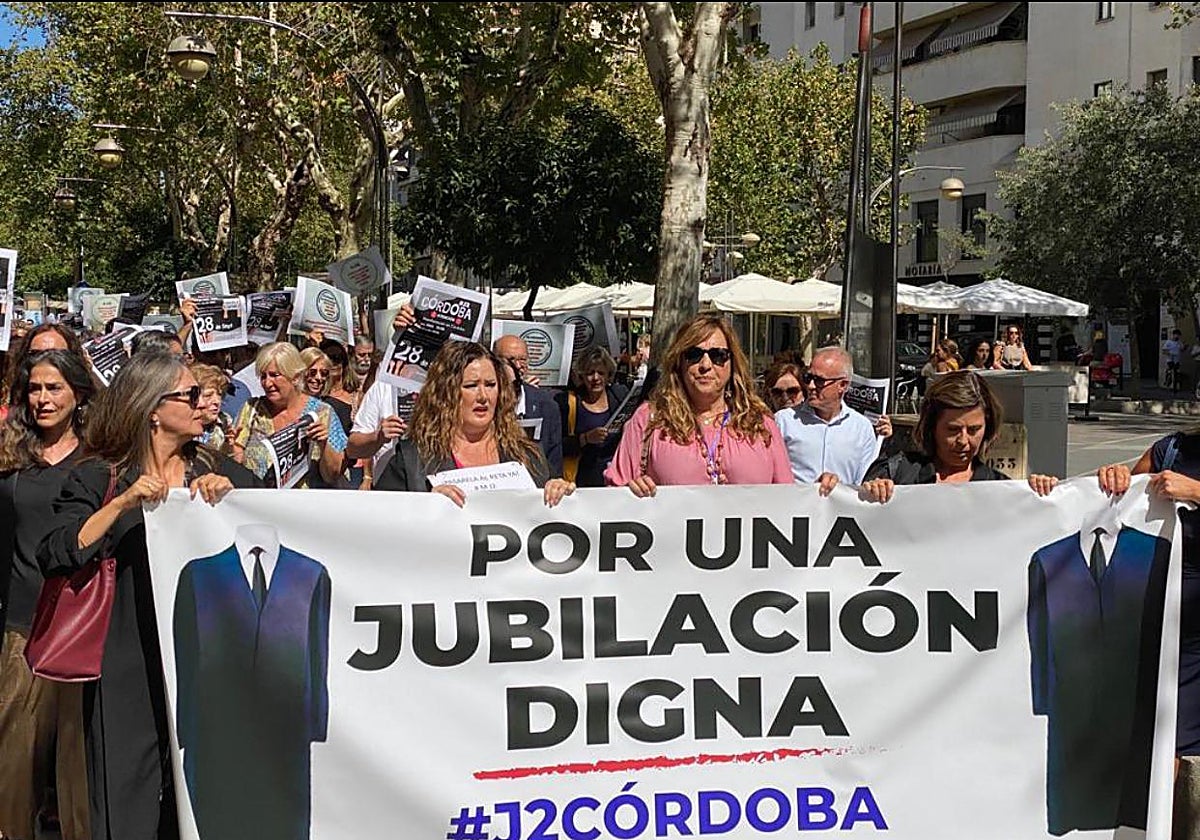 Abogados y procuradores de Córdoba protestaron en 2024