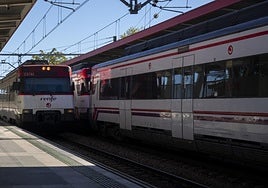 El atropello de un tren a una vaca, que parió en el impacto, deriva en el hallazgo de un cadáver en Gijón