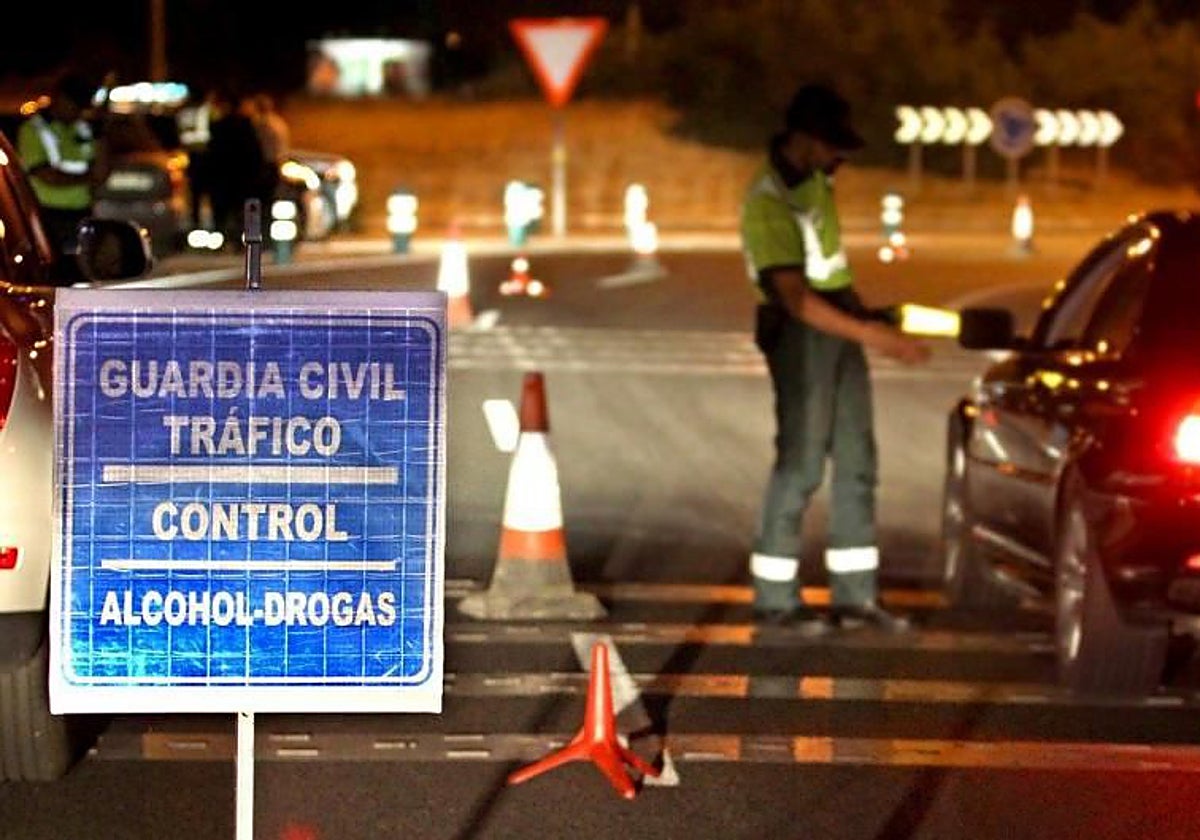 Un control de alcoholemia, en una imagen de archivo