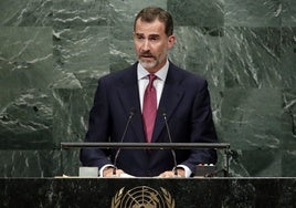 Primer discurso del Rey ante la ONU con Sánchez en la Moncloa