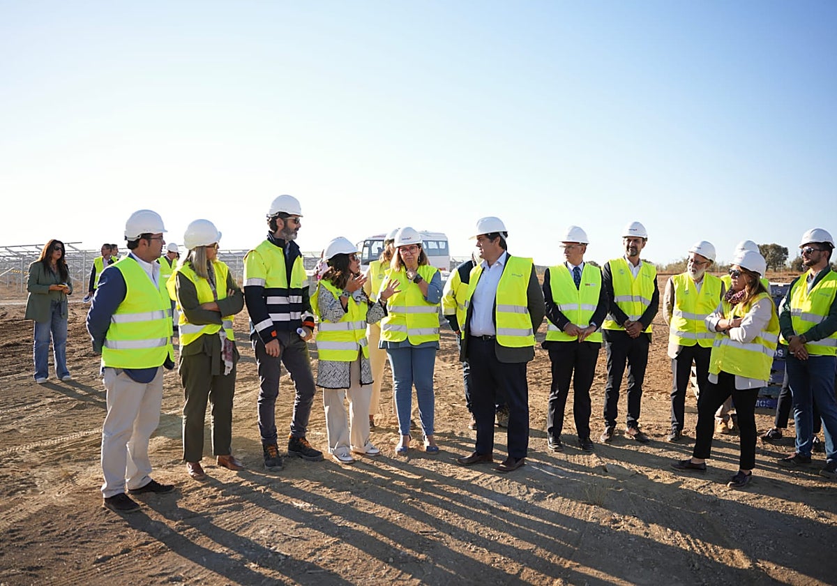 La consejera de Agricultura, Mercedes Morán, en la puesta de largo de la futura planta Campo de Arañuelo