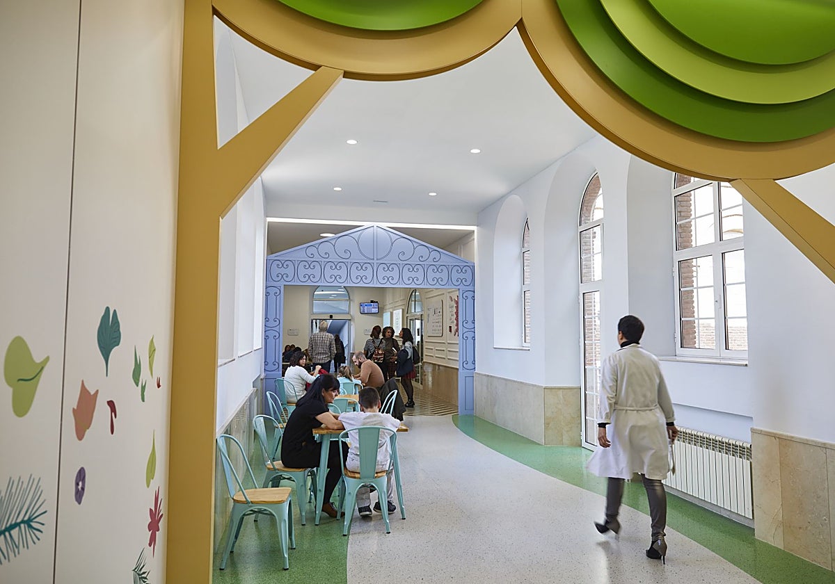 Interior del edificio histórico del Hospital del Niño Jesús