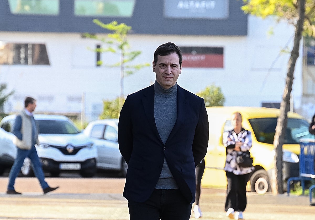 David Sánchez, en los Juzgados de Badajoz