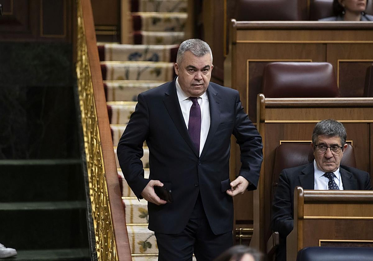 Santos Cerdán, en una imagen de este año en el Congreso