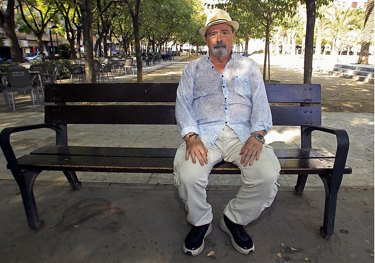 José Ignacio Villameriel, en un parque de Alicante