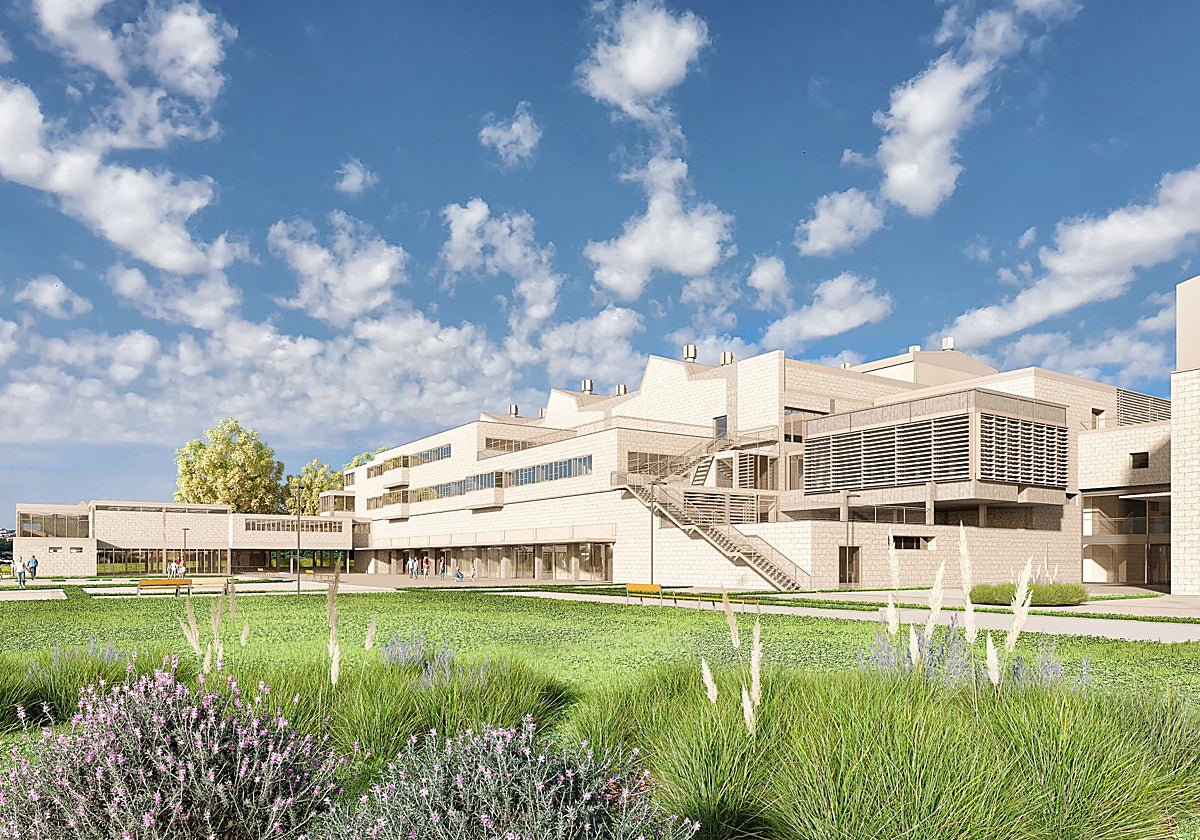 Recreación del exterior del edificio donde se encontraba la fábrica de Clesa una vez concluyan las obras