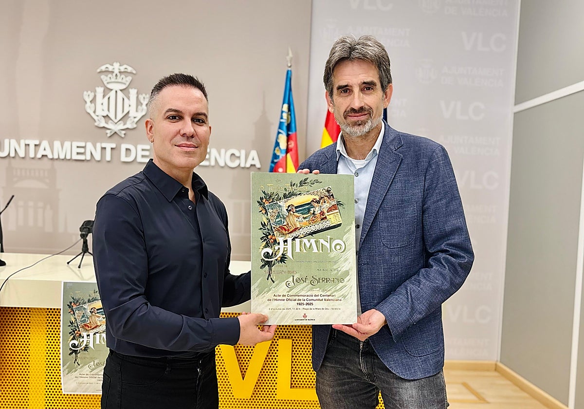 Imagen de la presentación del acto por el centenario del Himno Oficial de la Comunidad Valenciana