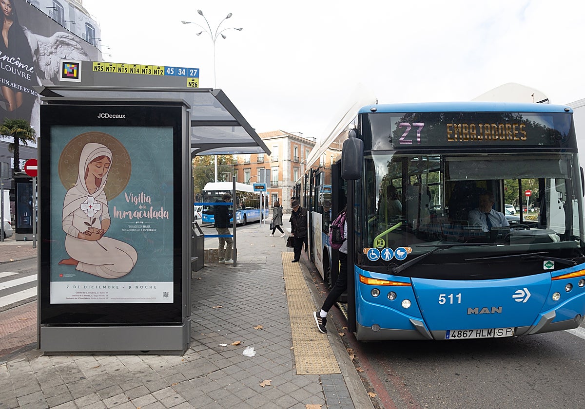 Autobuses de la EMT en Madrid