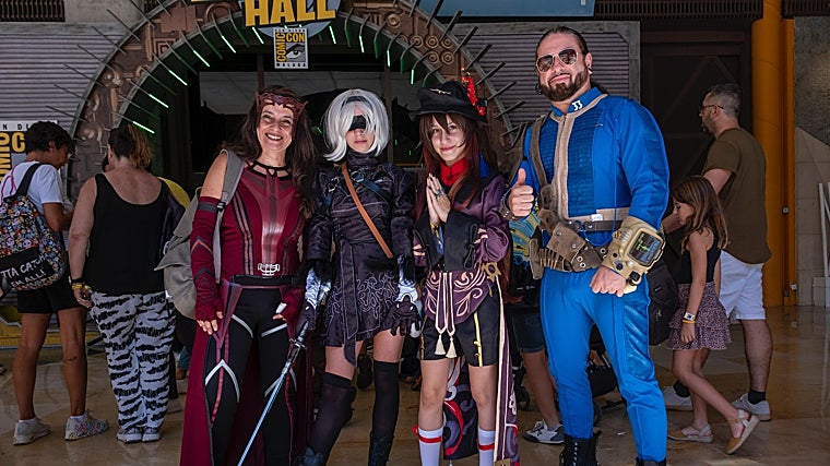 La pasión por el cosplay se vive en familia en la Comic-Con de Málaga