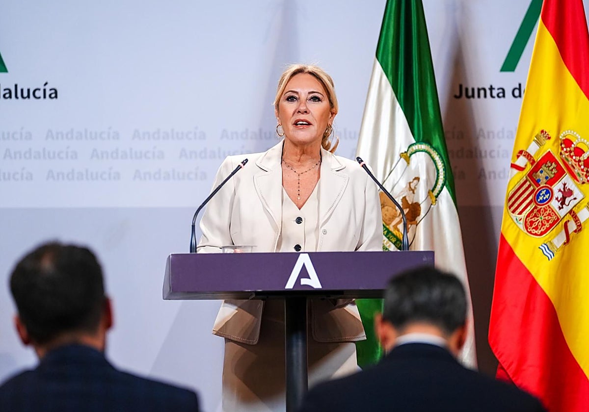 Carolina España, en el consejo de Gobierno de esta semana