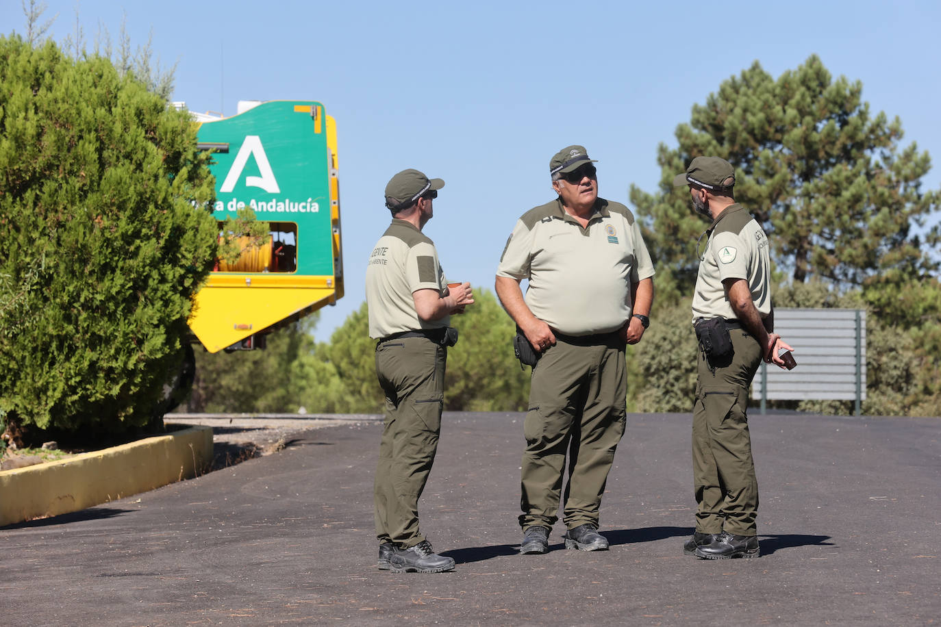 En imágenes, los efectivos del Infoca que sofocaron el incendio más devastador del verano en Córdoba