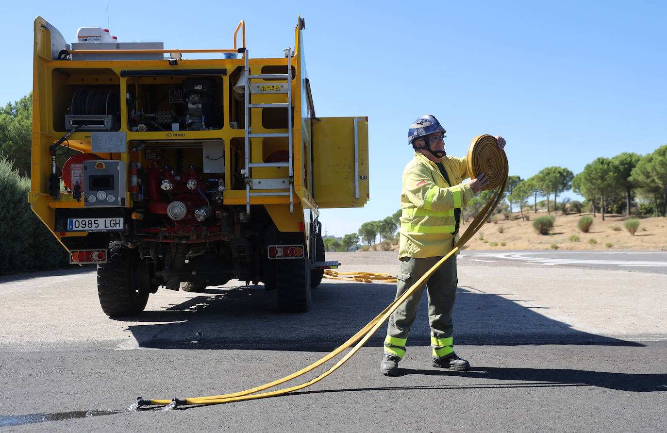 En imágenes, los efectivos del Infoca que sofocaron el incendio más devastador del verano en Córdoba