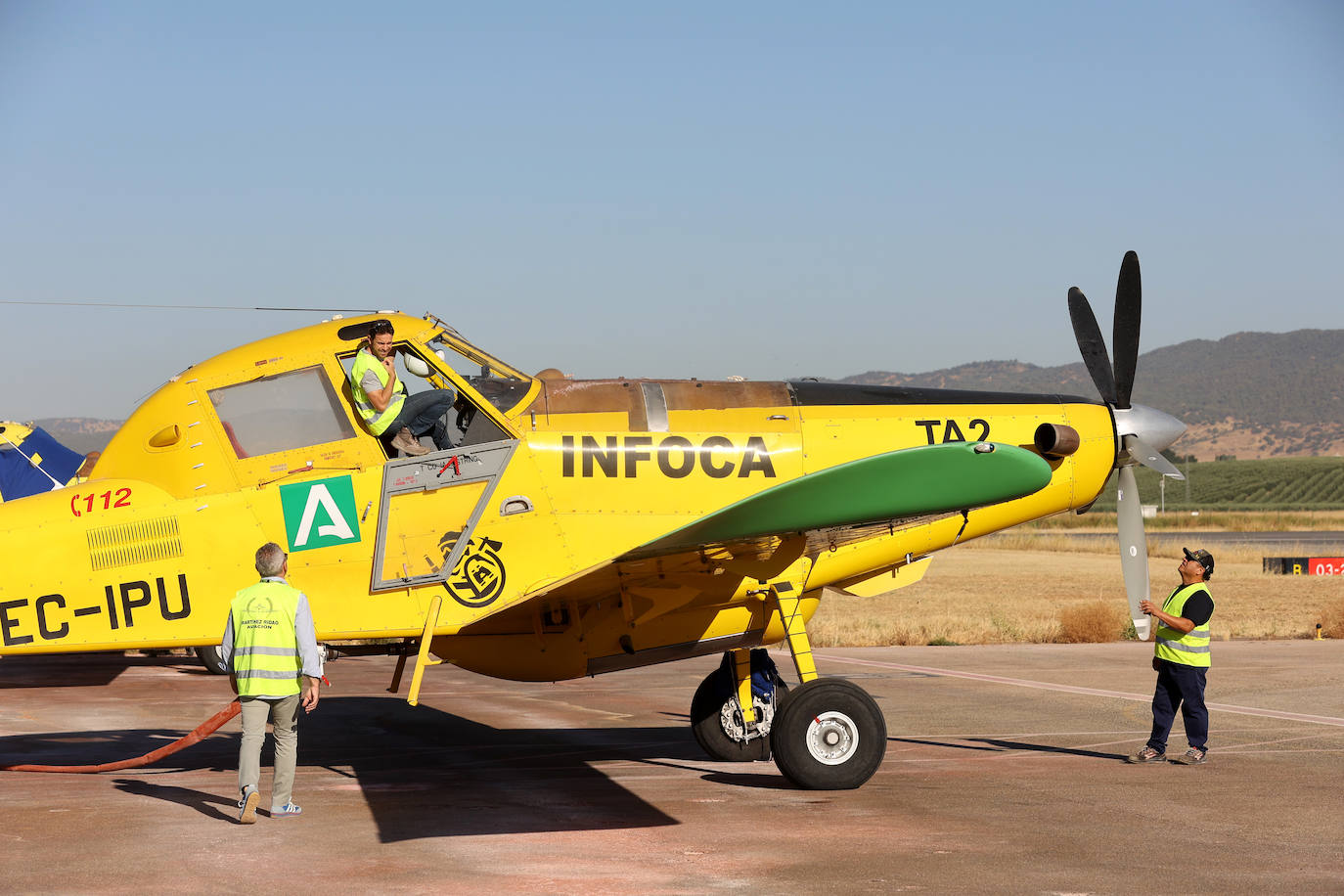 En imágenes, los efectivos del Infoca que sofocaron el incendio más devastador del verano en Córdoba