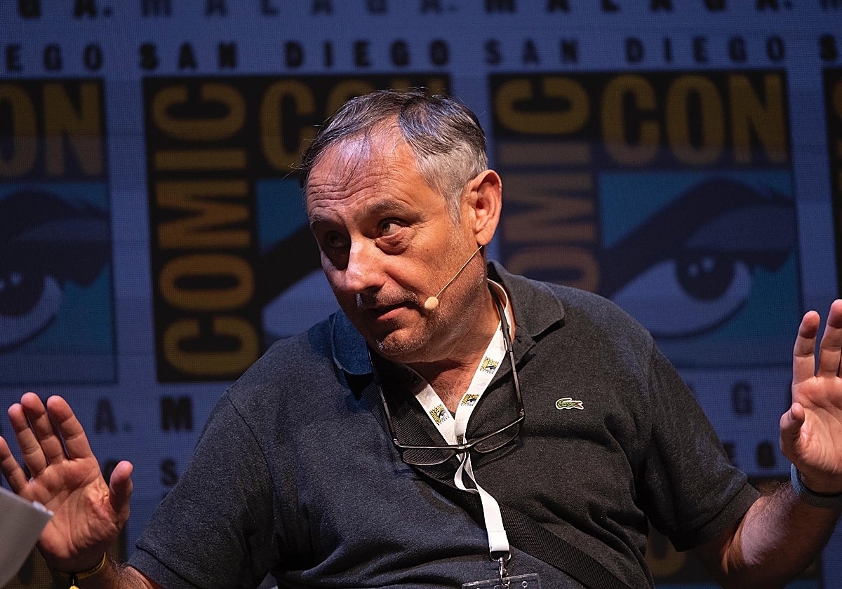 Félix Bérges durante el panel sobre el futuro de los efectos especiales en la Comic-Con de Málaga