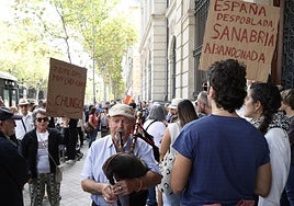 Un millar de personas reclaman en Madrid el restablecimiento de los servicios del AVE suprimidos en Sanabria