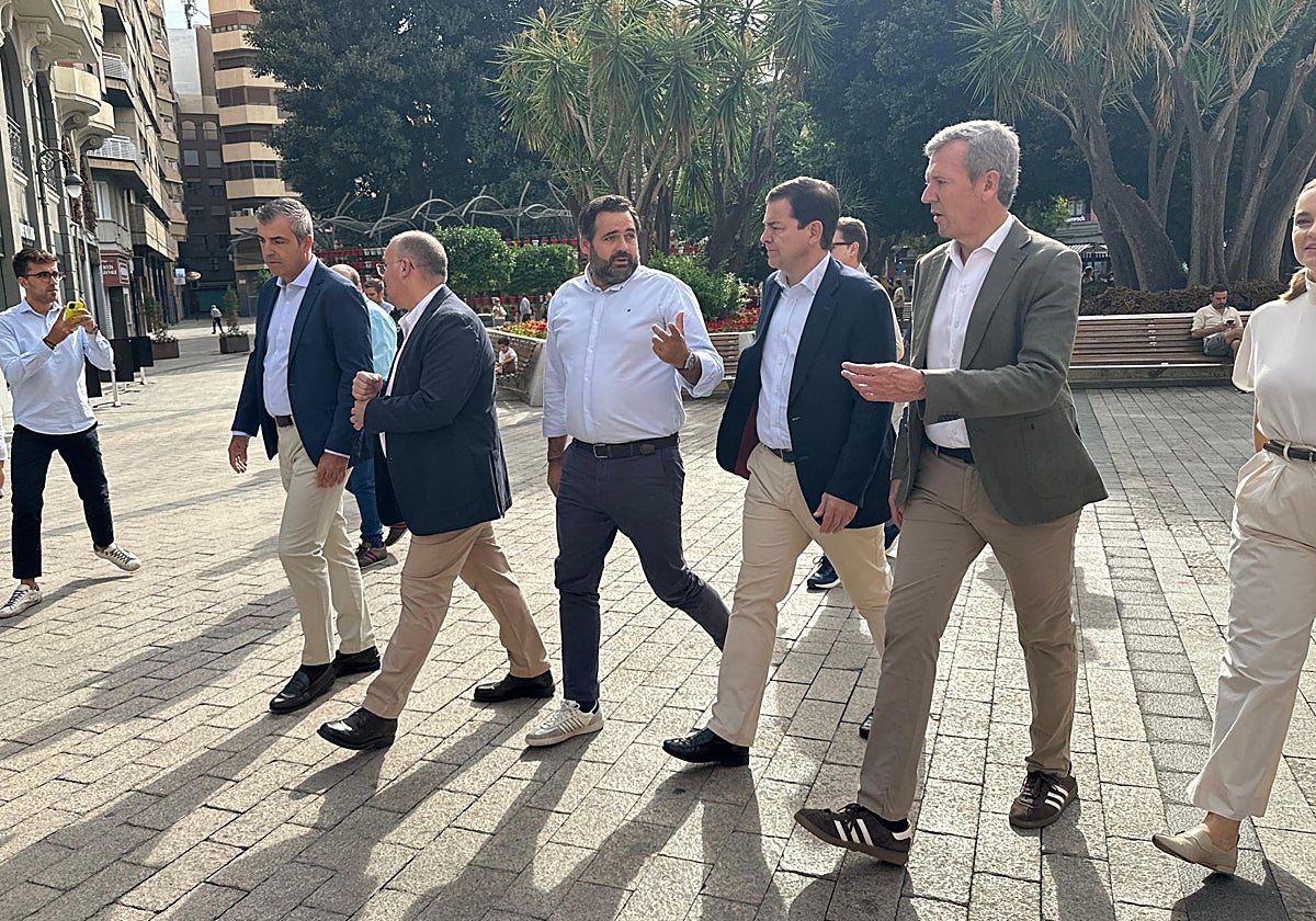 Paco Núñez durante su visita a Murcia