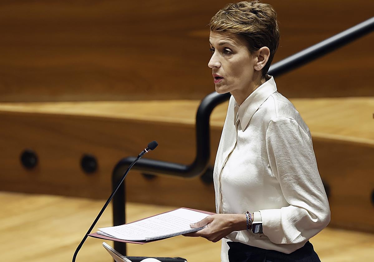 María Chivite, presidenta de Navarra