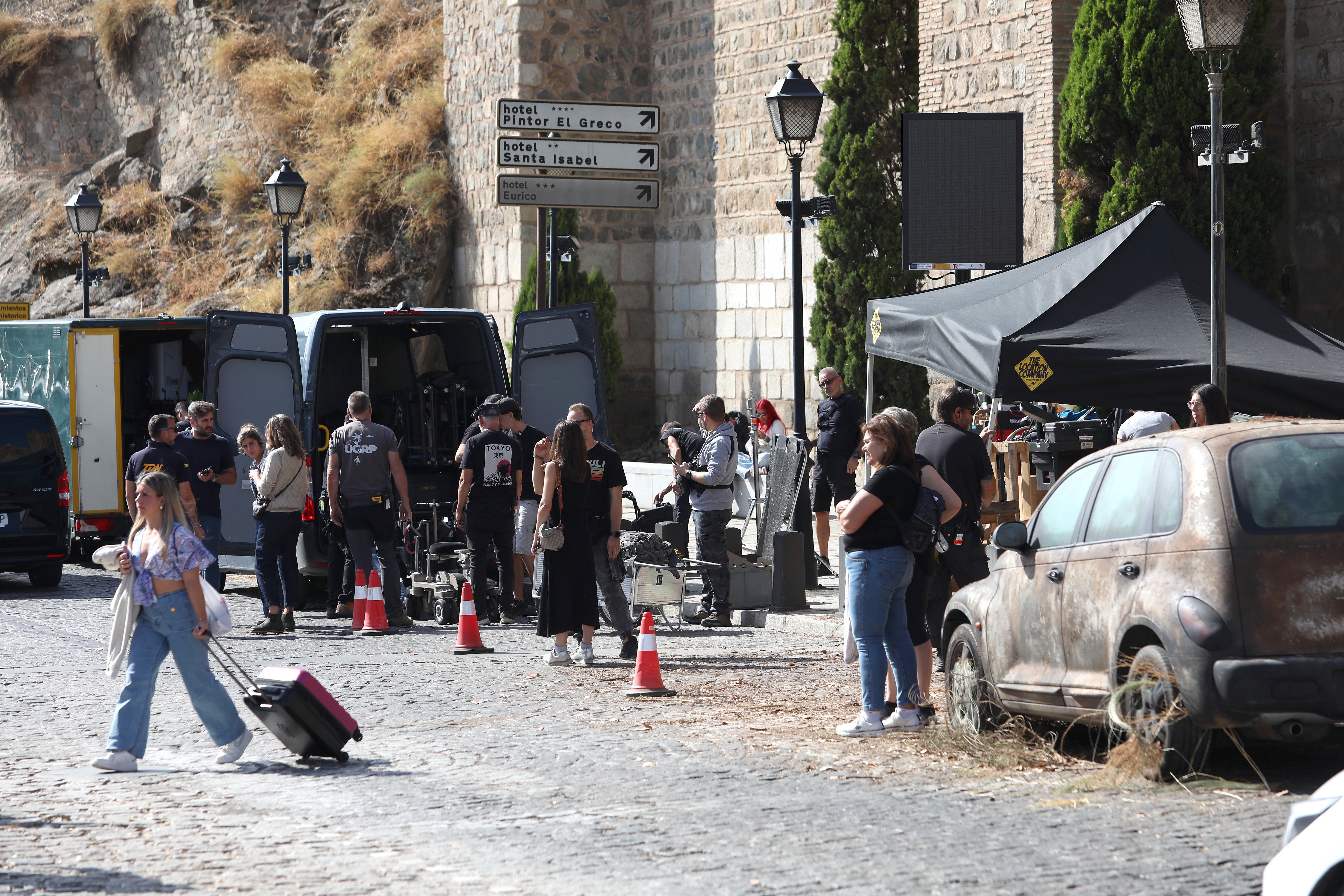 Expectación y hermetismo en el rodaje de &#039;The walking dead&#039; en Toledo