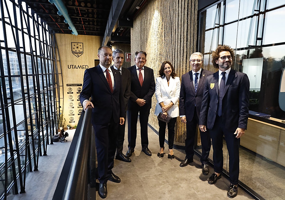 Ramón Herrera de la Heras, José Manuel Donínguez (Fundación Unicaja), Juan de Dios Jiménez, Patricia Navarro, Francisco Salado y Francisco Ávila