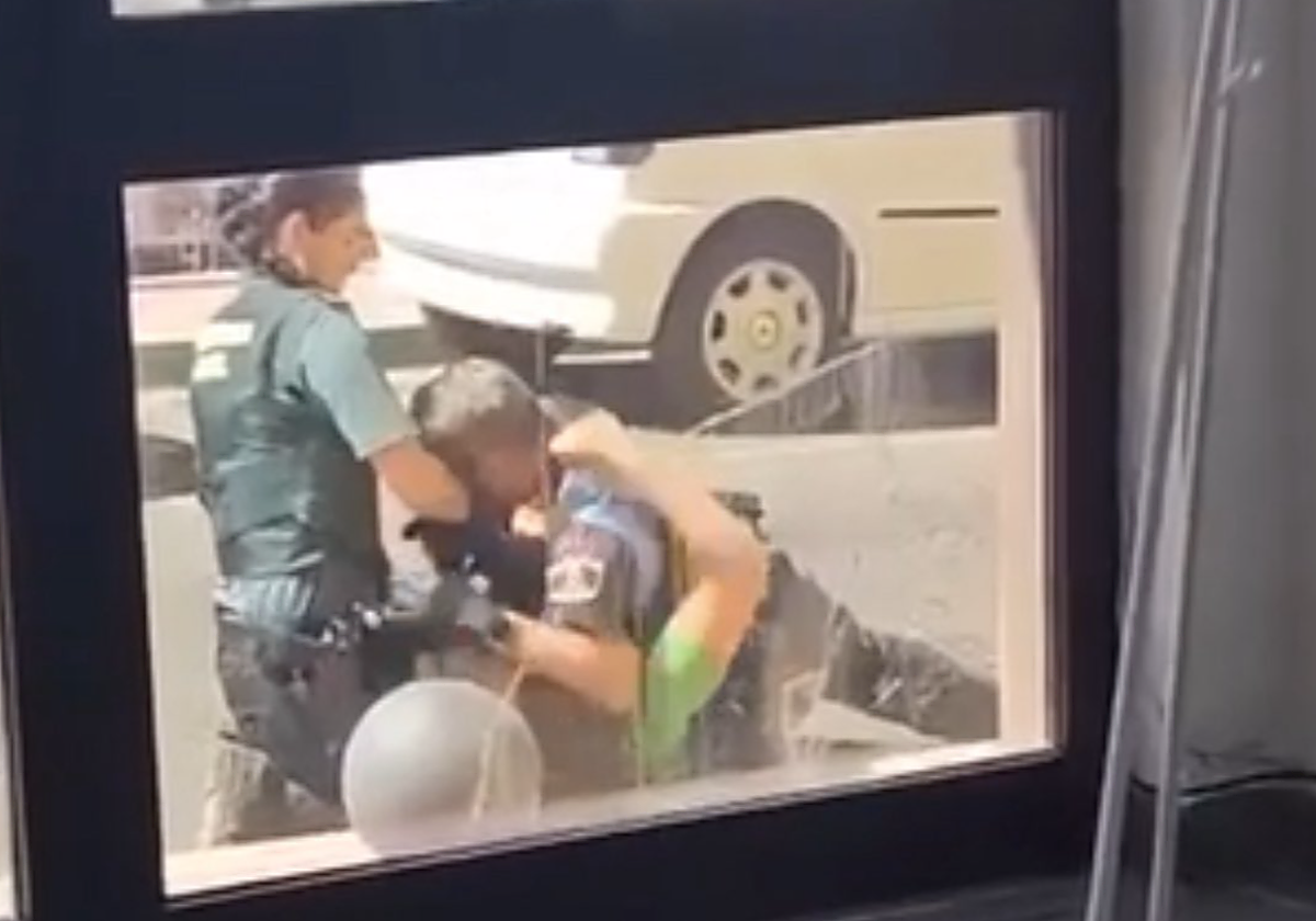 Captura del vídeo de la agresión