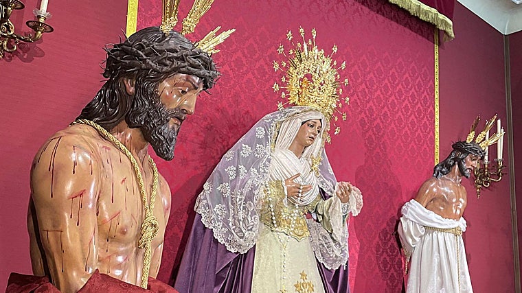 El Señor de Agligidos, en primer término, ya en Córdoba