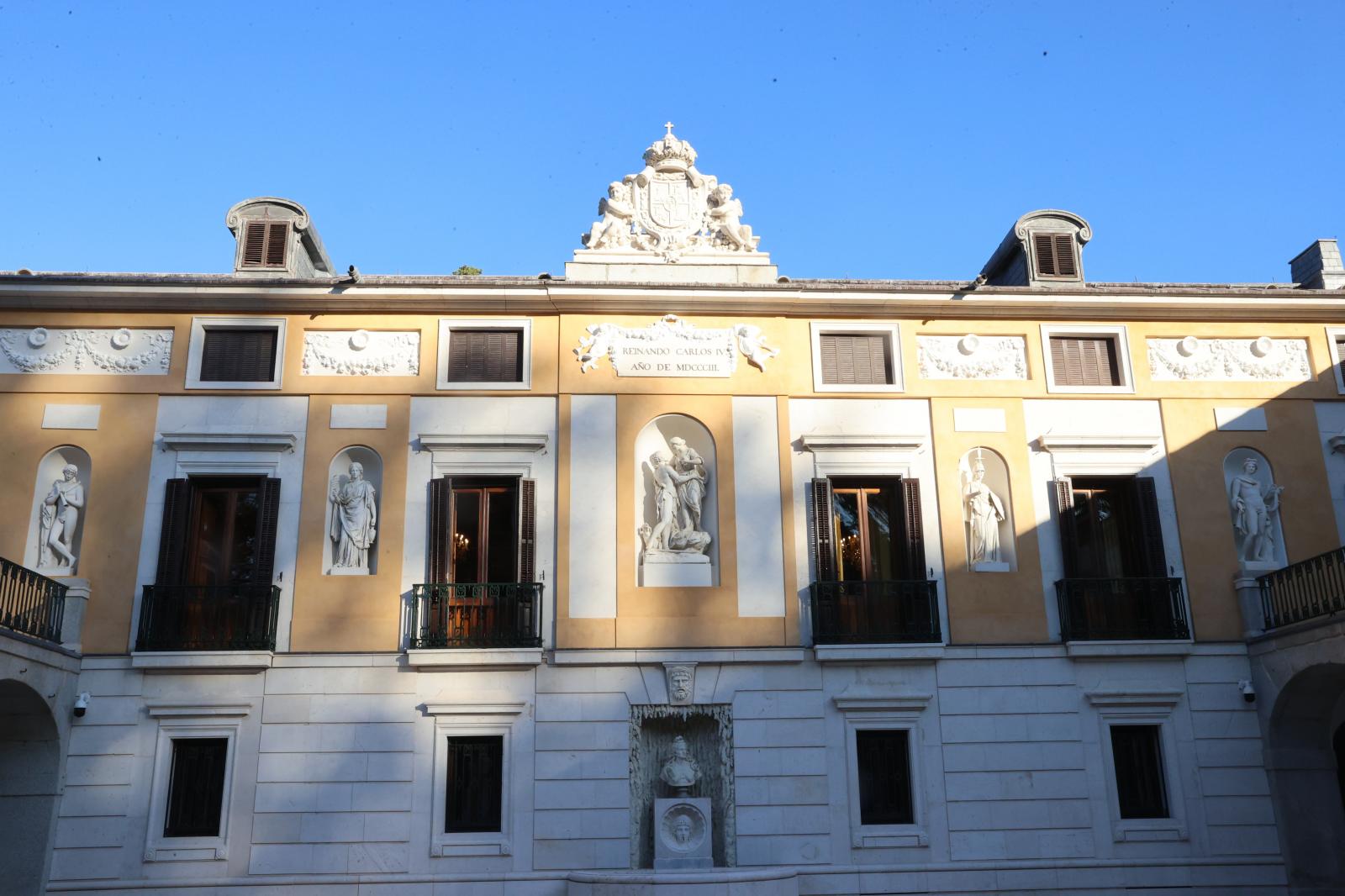 Fachada de la Casa del Labrador que ha vuelto a su aspecto original de principios del siglo XIX