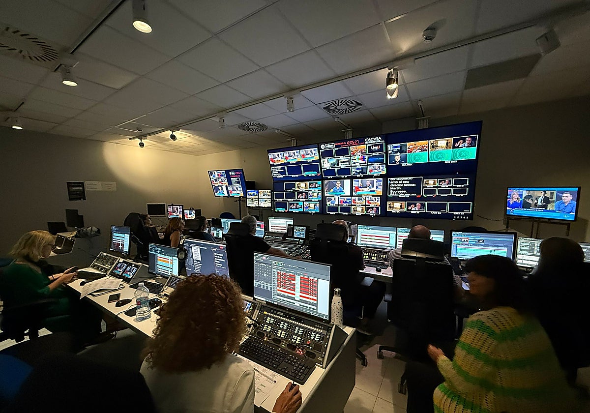 Imagen de la sala de realización de À Punt