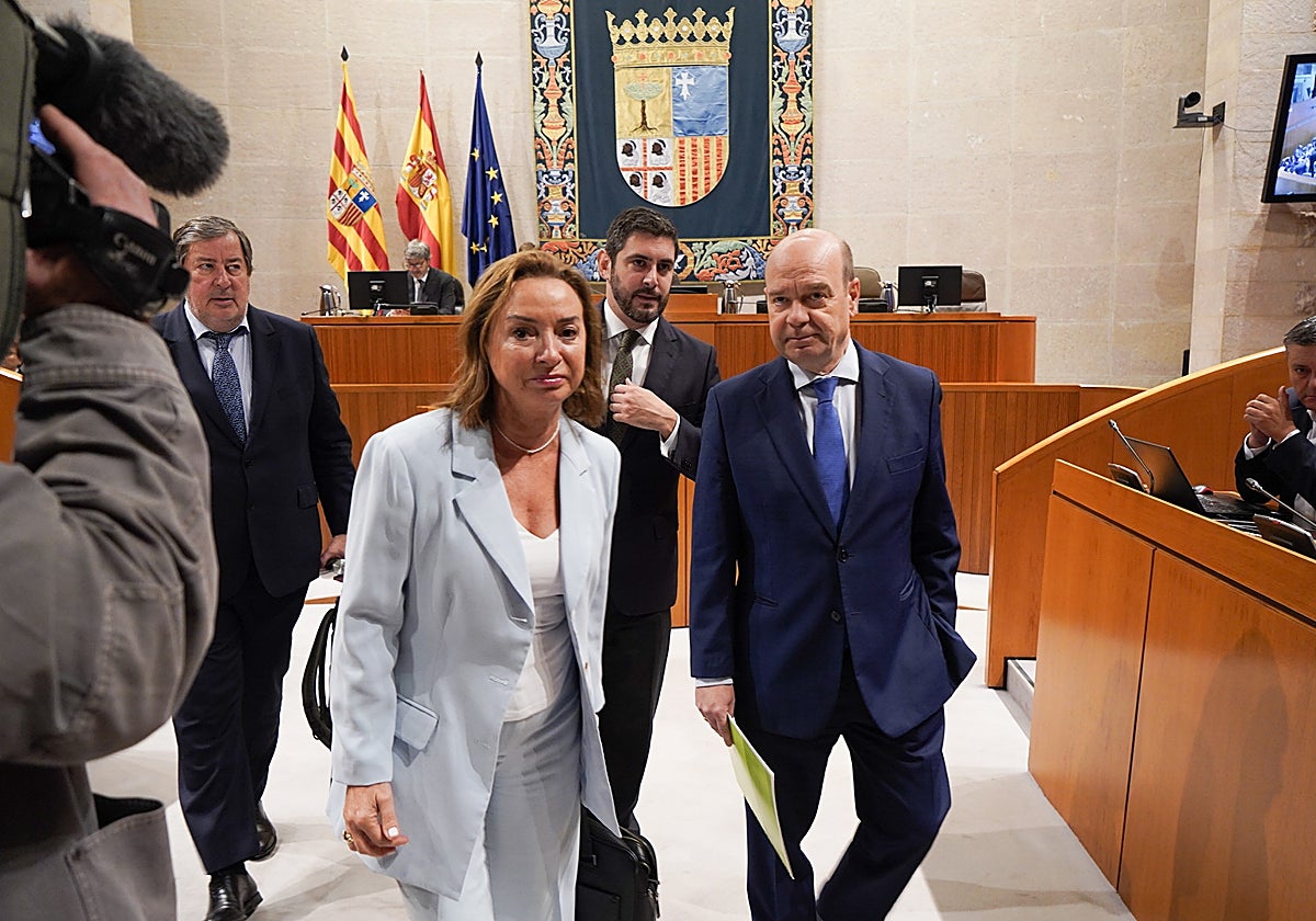 Los diputados de Vox se ausentan del Pleno en las Cortes de Aragón