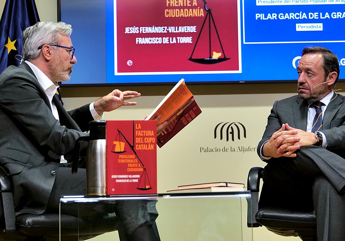 Francisco de la Torre, economista, autor del libro de cabecera este verano de Jorge Azcón, este miércoles en Zaragoza