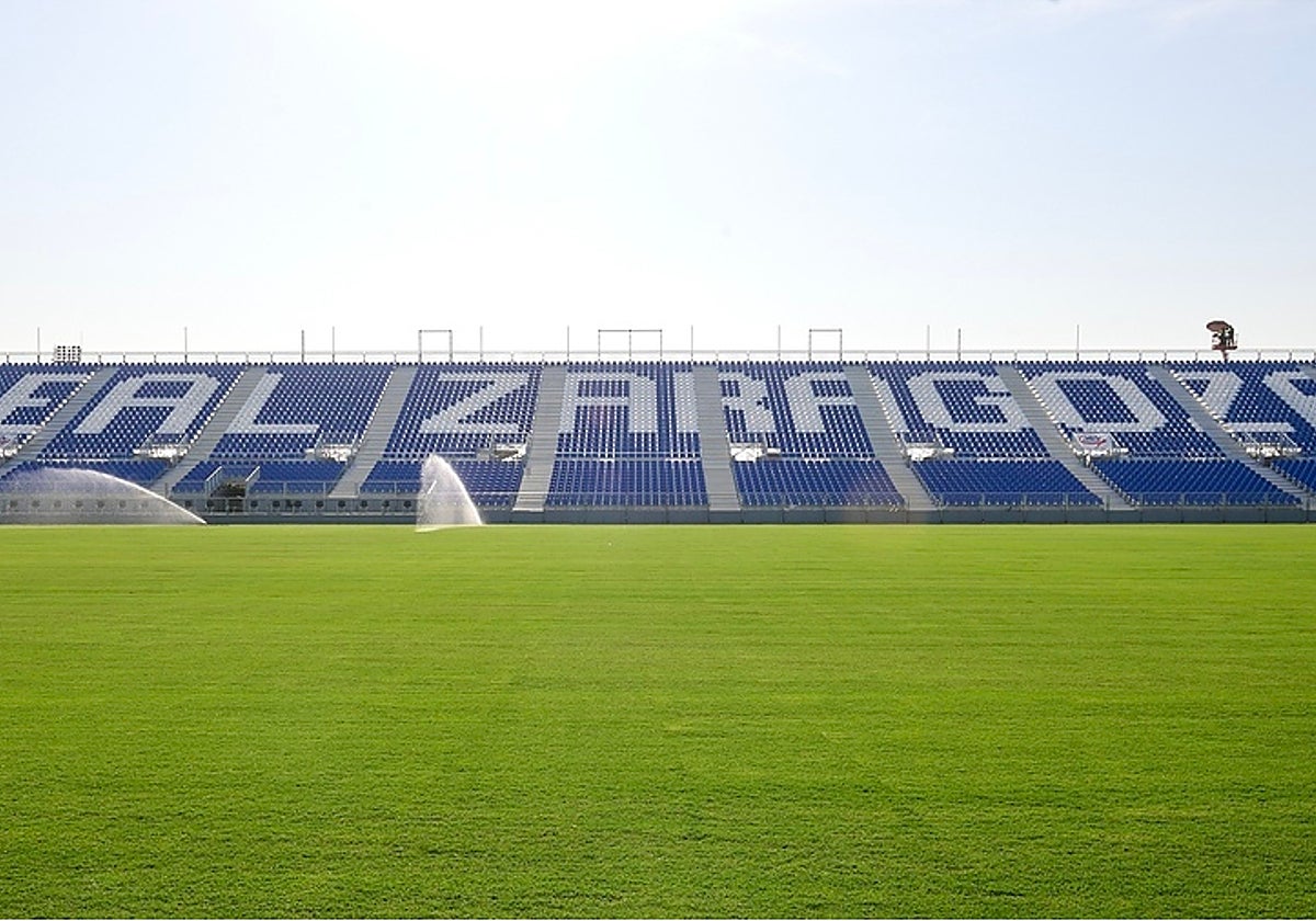 Imagen del interior del Ibercaja Estadio