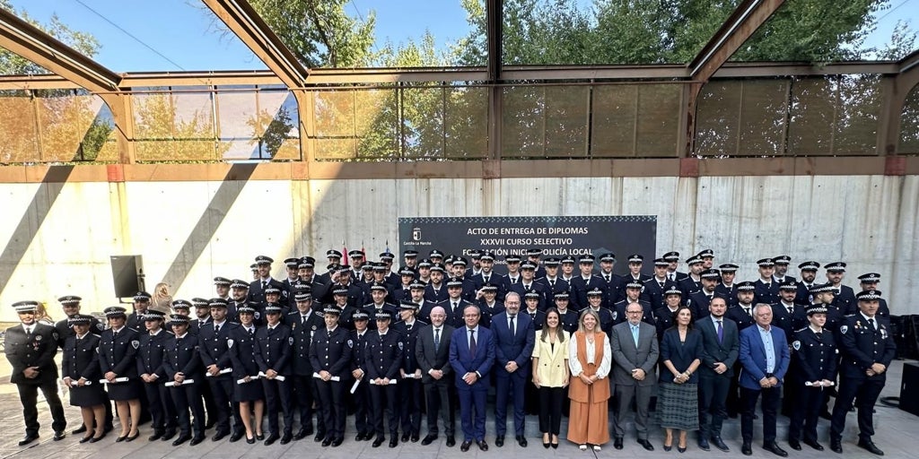 Un total de 73 nuevos policías locales se incorporan a 26 municipios de Castilla-La Mancha