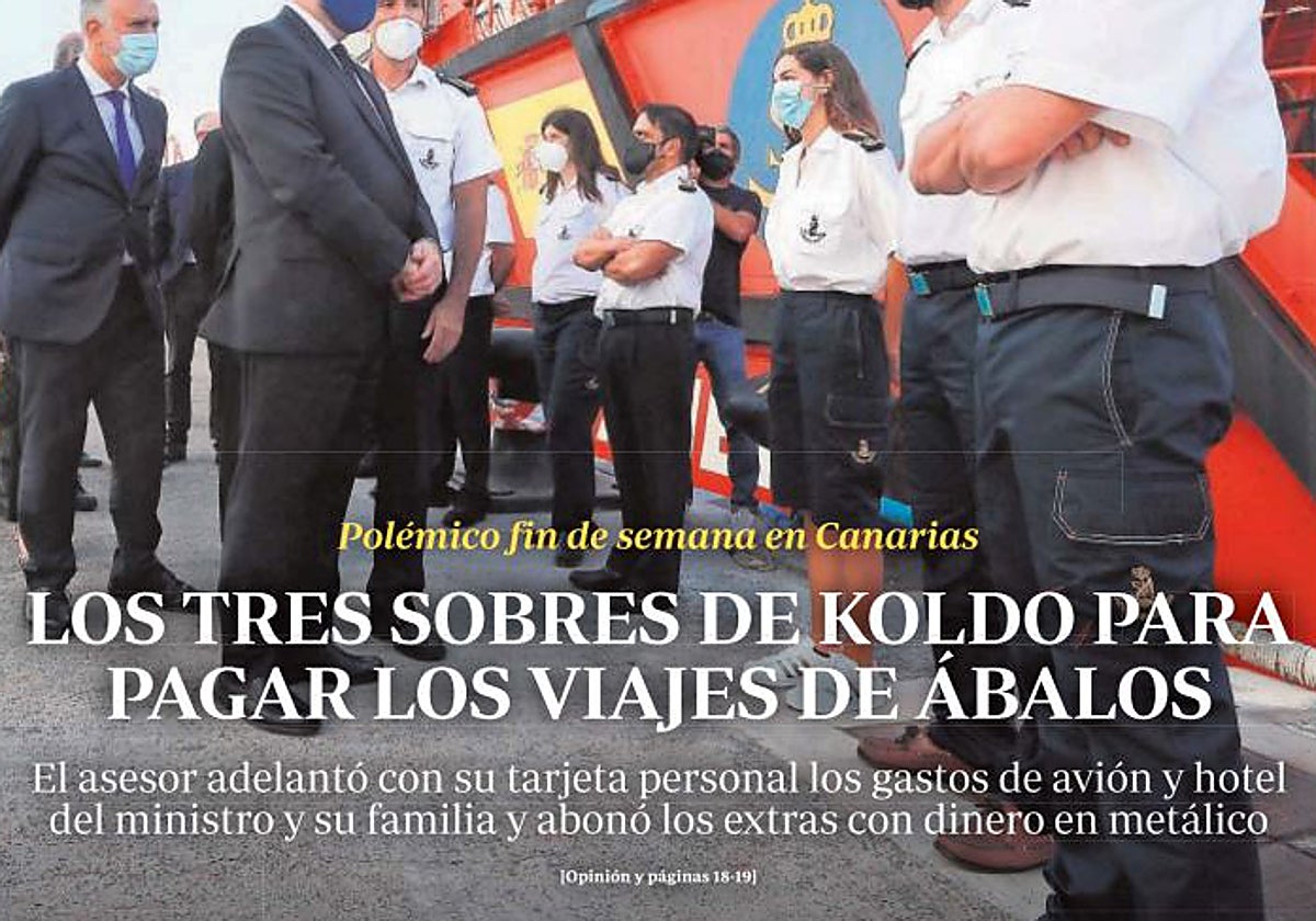 Portada de ABC del 1 de marzo de 2021