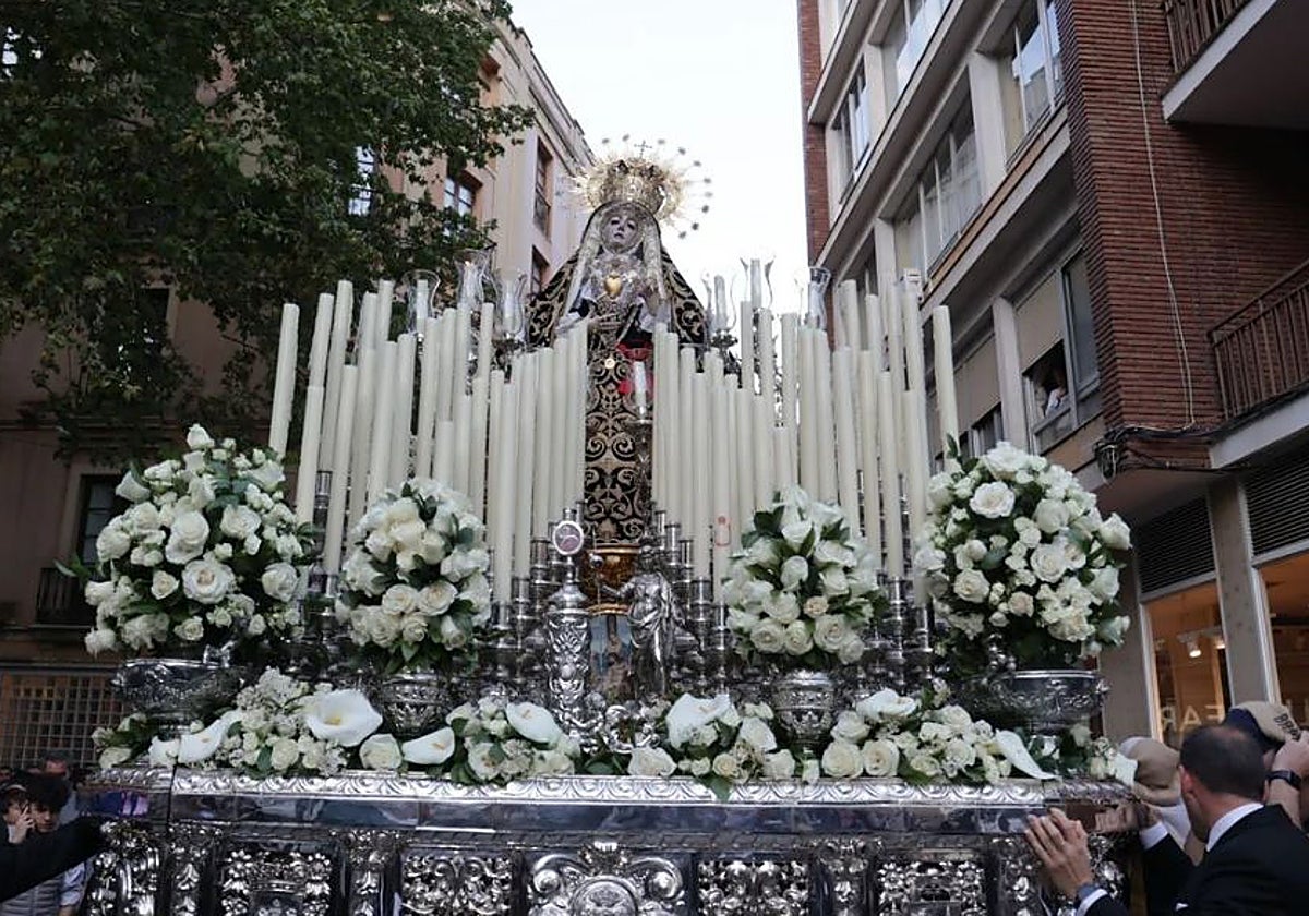 Nuestra Señora de los Dolores de Córdoba es una de las imágenes participantes en el Vía Crucis Magno