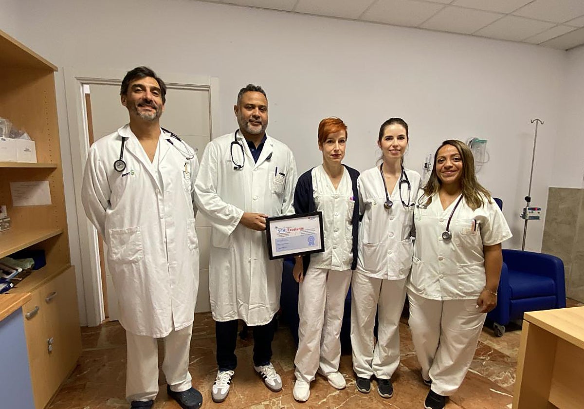El equipo sanitario merecedor del premio