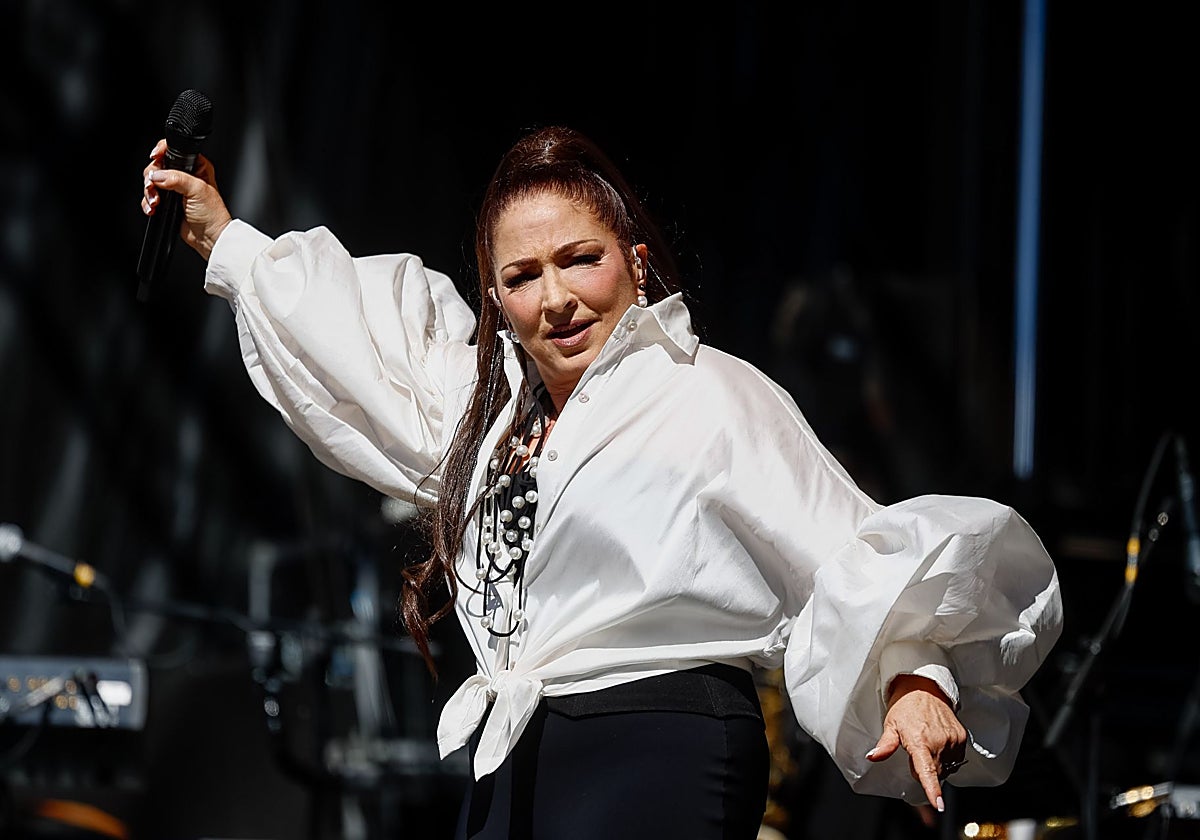 El concierto de Gloria Estefan en Madrid por la fiesta de la Hispanidad, en imágenes