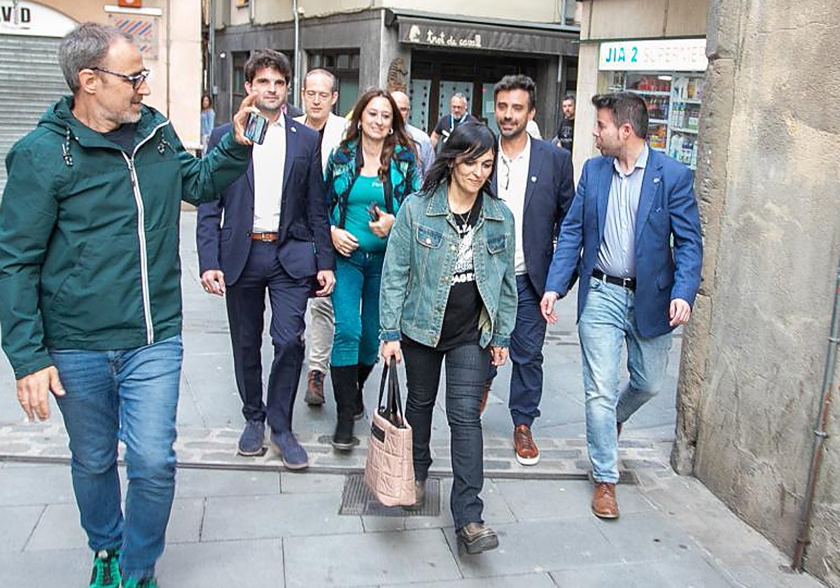 La candidata de Aliança Catalana Sílvia Orriols, durante la campaña de las autonómicas catalanas de 2024