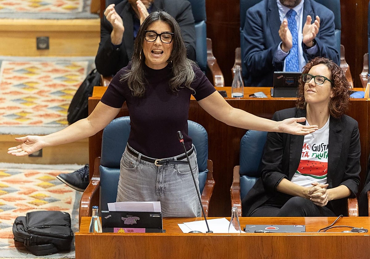 La portavoz de Más Madrid en la Asamblea, Manuela Bergerot