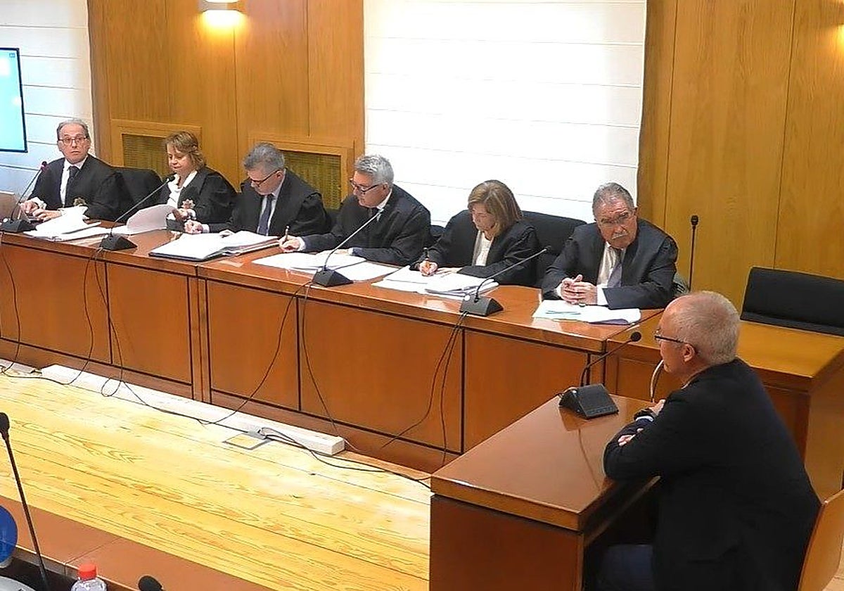 Ricardo González Mantero, durante su intervención en el juicio