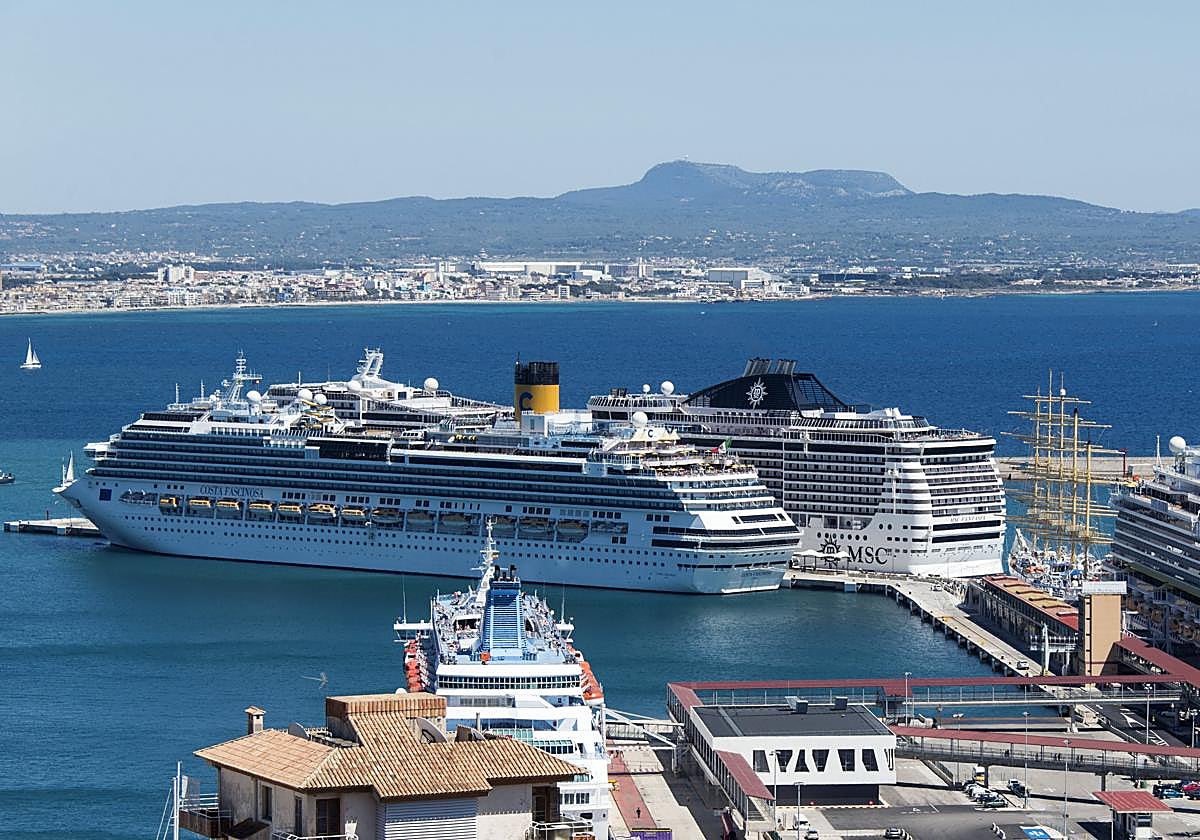 Cruceros en el Puerto de Palma (archivo).