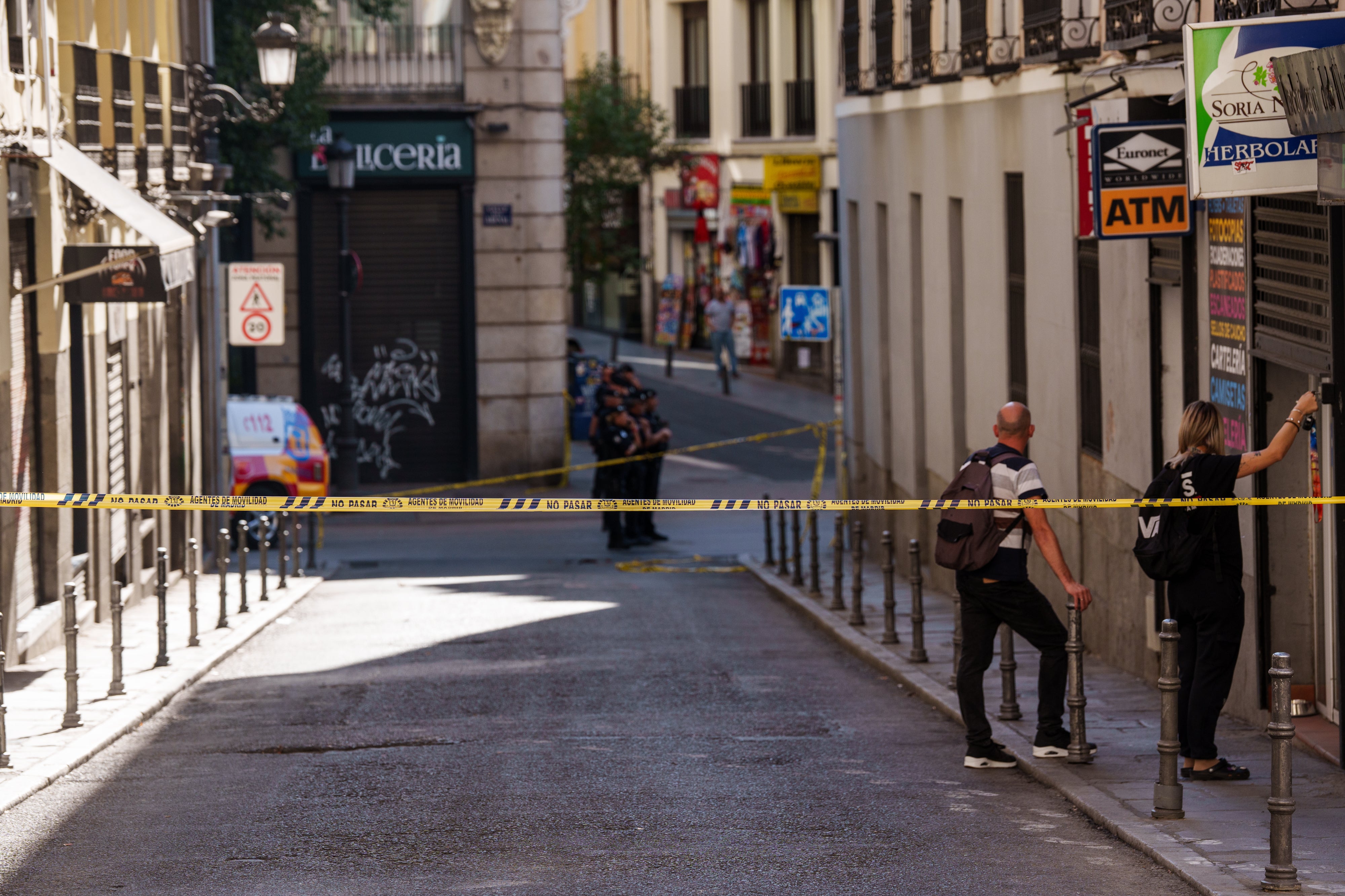 Aledaños al accidente, cortados por la Policía al paso