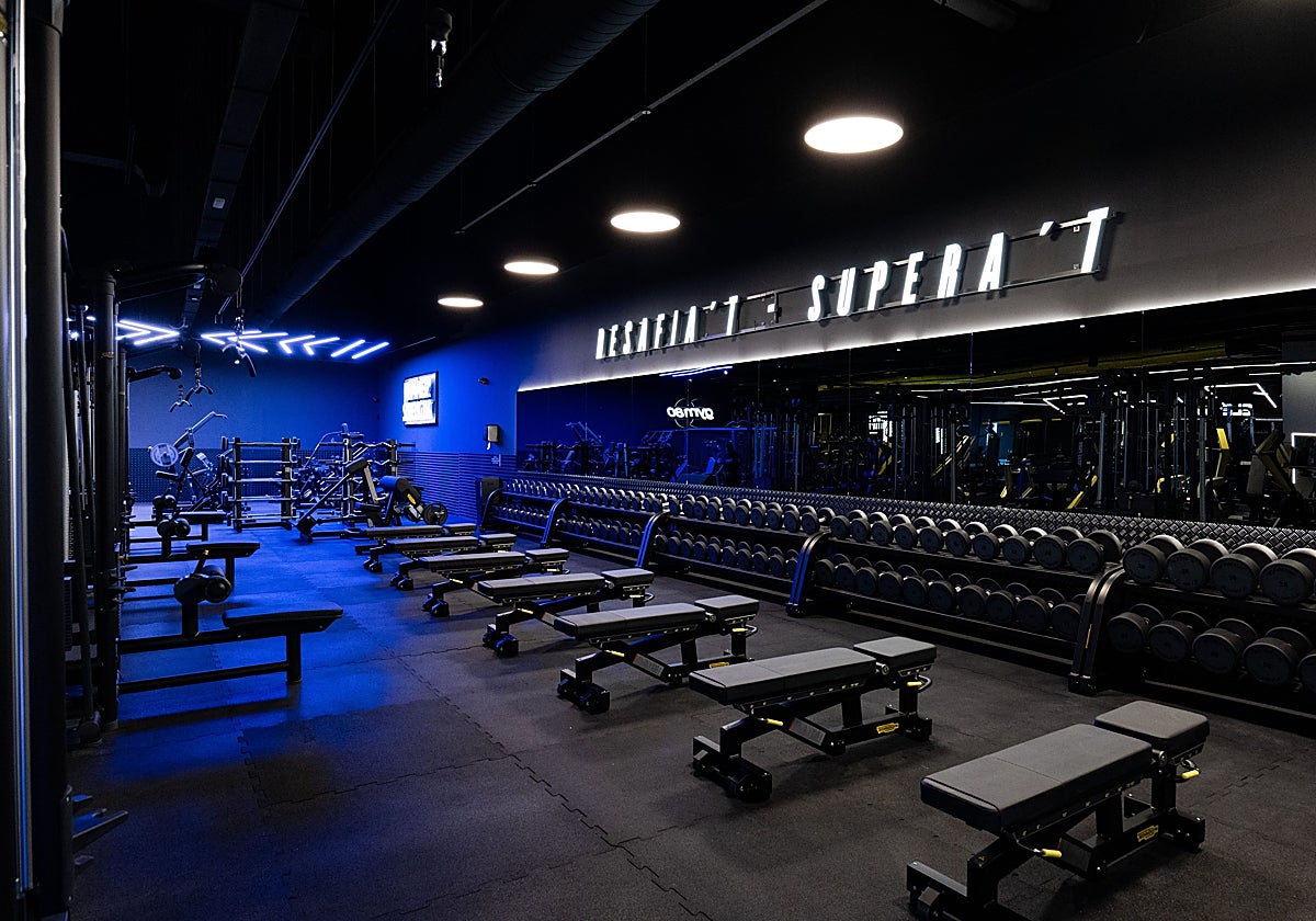 Aspecto interior de las futuras instalaciones de Fitness Park que abrirán en La Sierra